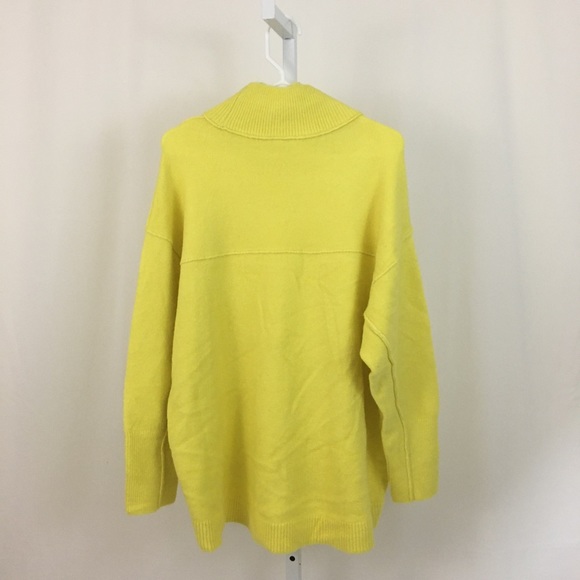 Free People NEW Soft Bright Yellow Sweater NWT - Picture 8 of 9